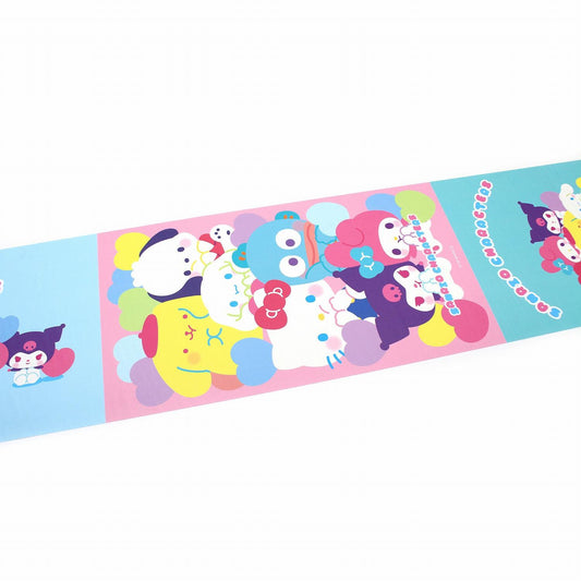 A colorful and playful image featuring various cartoon characters, including a cat, a dog, and other animals, arranged in a collage-like manner.