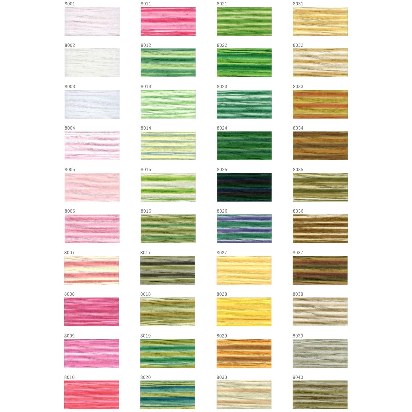 a grid of 16 different colors, each one distinct and separate from the others. The colors are arranged in a 4x4 grid pattern, with each row containing 4 colors. The image does not contain any text or other objects, and the focus is solely on the colors and their arrangement.
