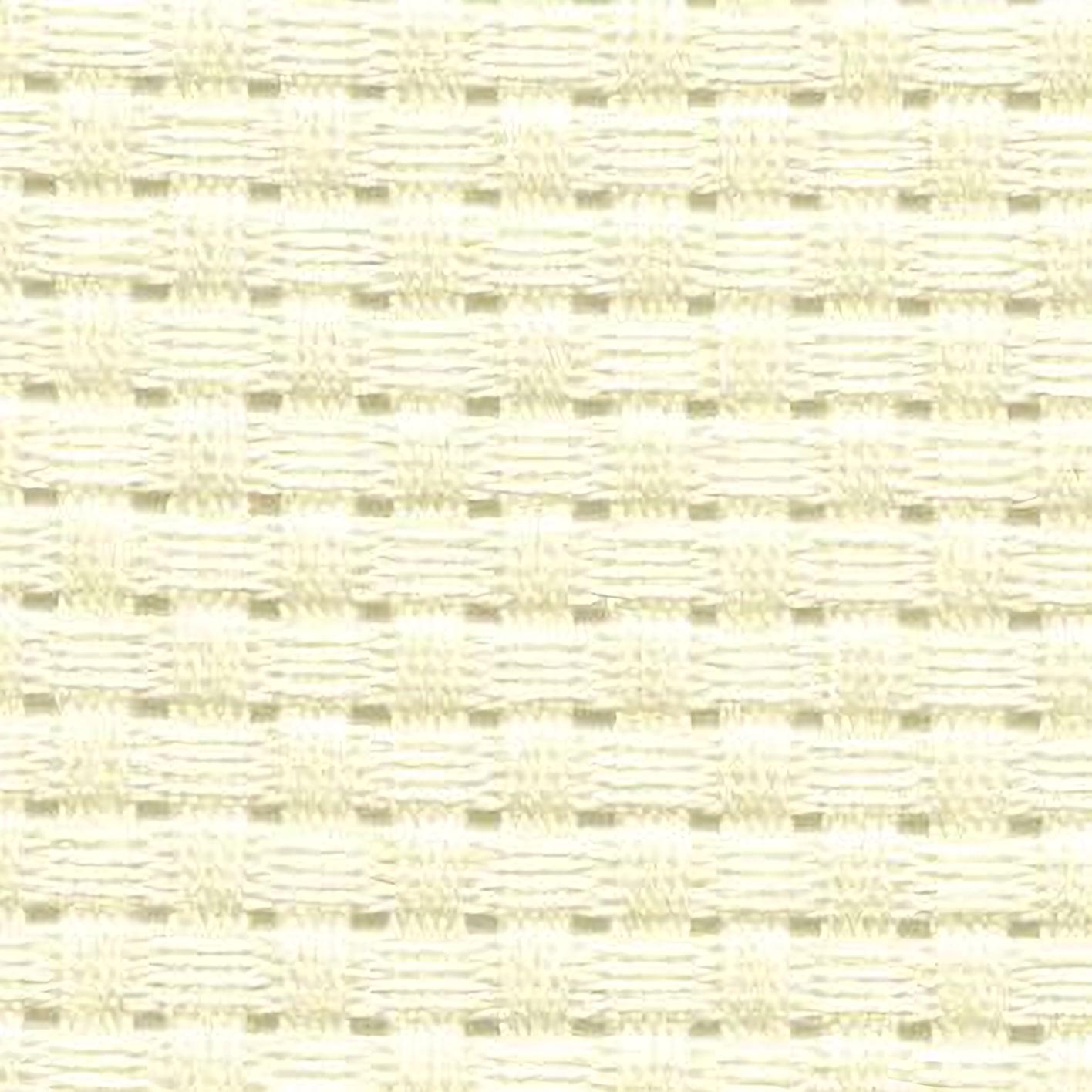 The image is a close-up of a woven fabric with a repeating pattern of small squares or rectangles, creating a textured and visually interesting design.