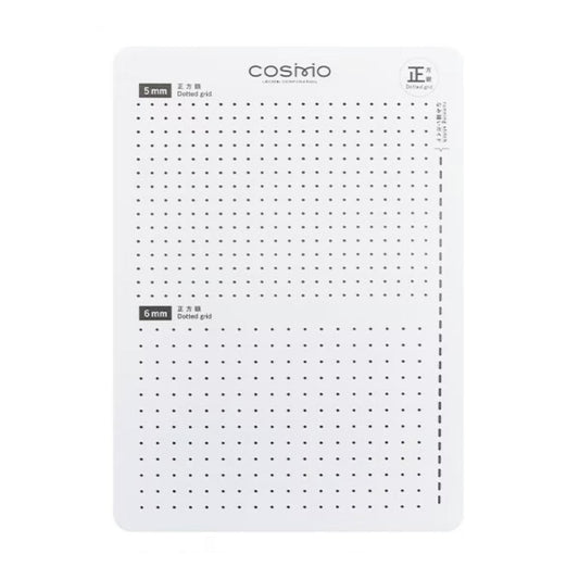 The image is a white grid-like pattern with dots, and it appears to be a measuring or grid tool.