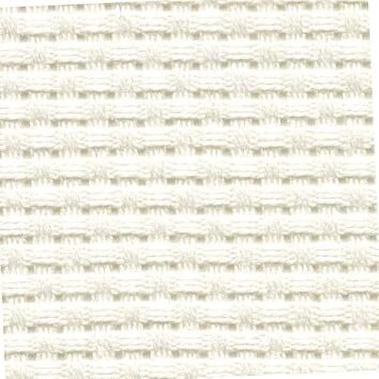 The image is a close-up of a white fabric with a woven pattern, featuring a repeating diagonal line design.