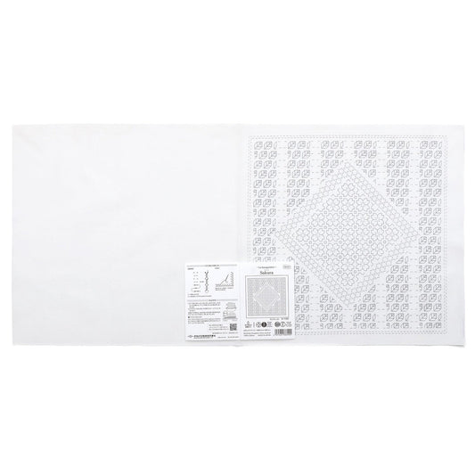 The image is a white square with a diamond-shaped pattern on it.