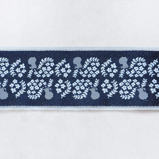 Japanese Jacquard Ribbon, Tatami Beri Edge Trim | Stiff Fabric, 8cm Wide