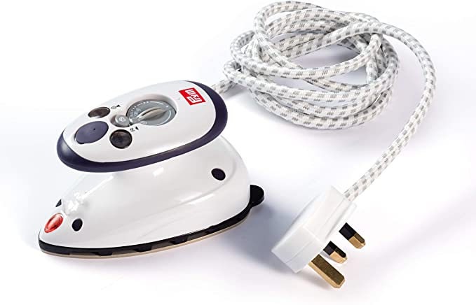 Mini Steam Iron Heat fast interfacing and seam tool Steam travel iron mini with UK plug by PRYM