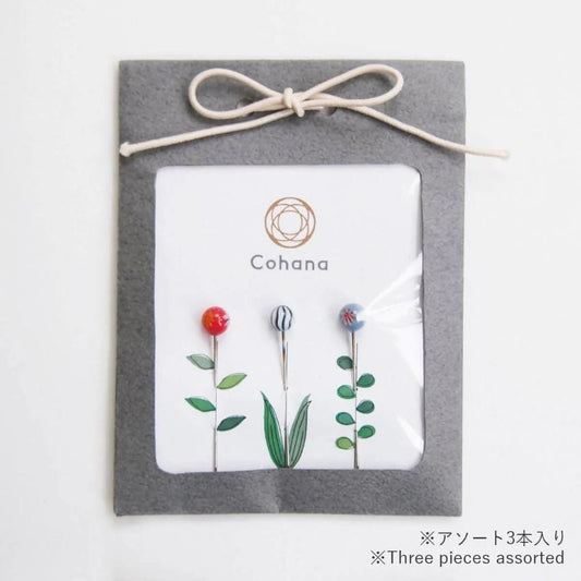 Cohana Japan Tombo dama Sewing Pins (set of 3 pins) - RANDOM assorted designs