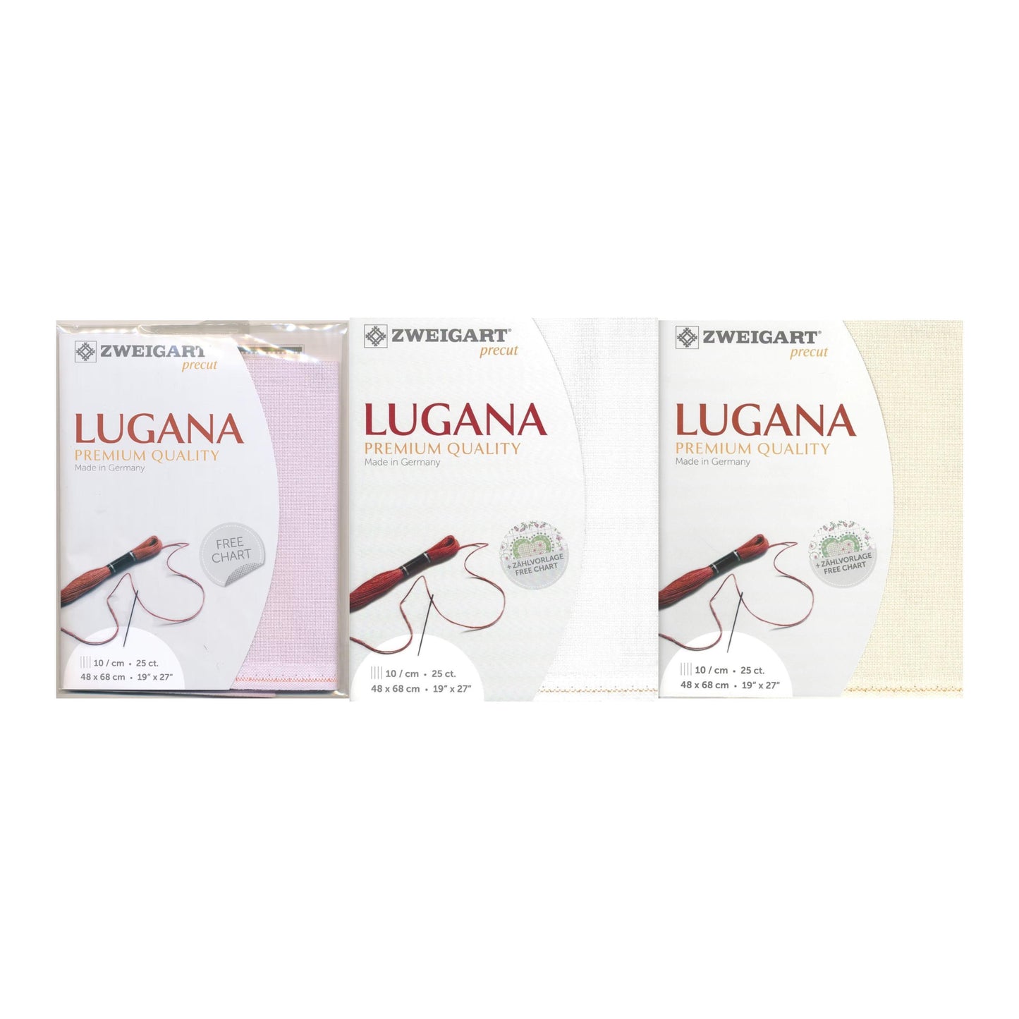 PRECUT Zweigart Lugana 25 Count evenweave Embroidery Cross-stitch Fabric 3835