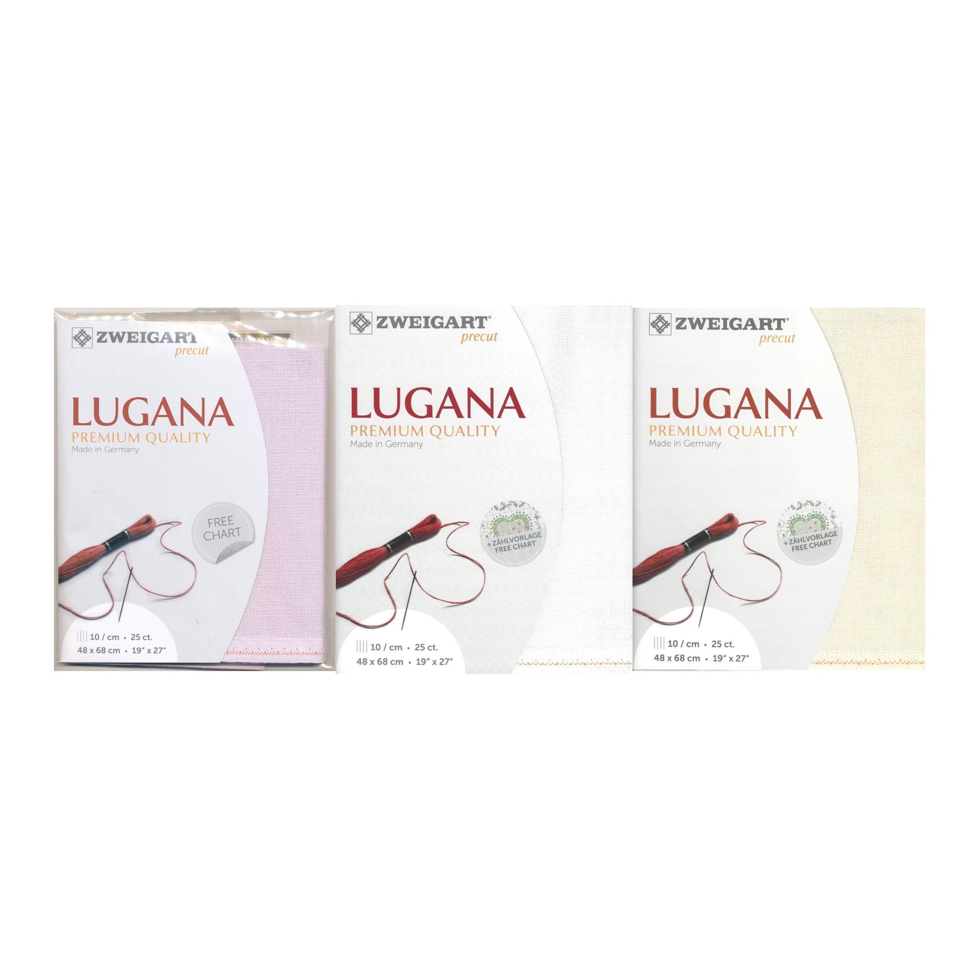 PRECUT Zweigart Lugana 25 Count evenweave Embroidery Cross-stitch Fabric 3835