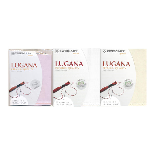 PRECUT Zweigart Lugana 25 Count evenweave Embroidery Cross-stitch Fabric 3835
