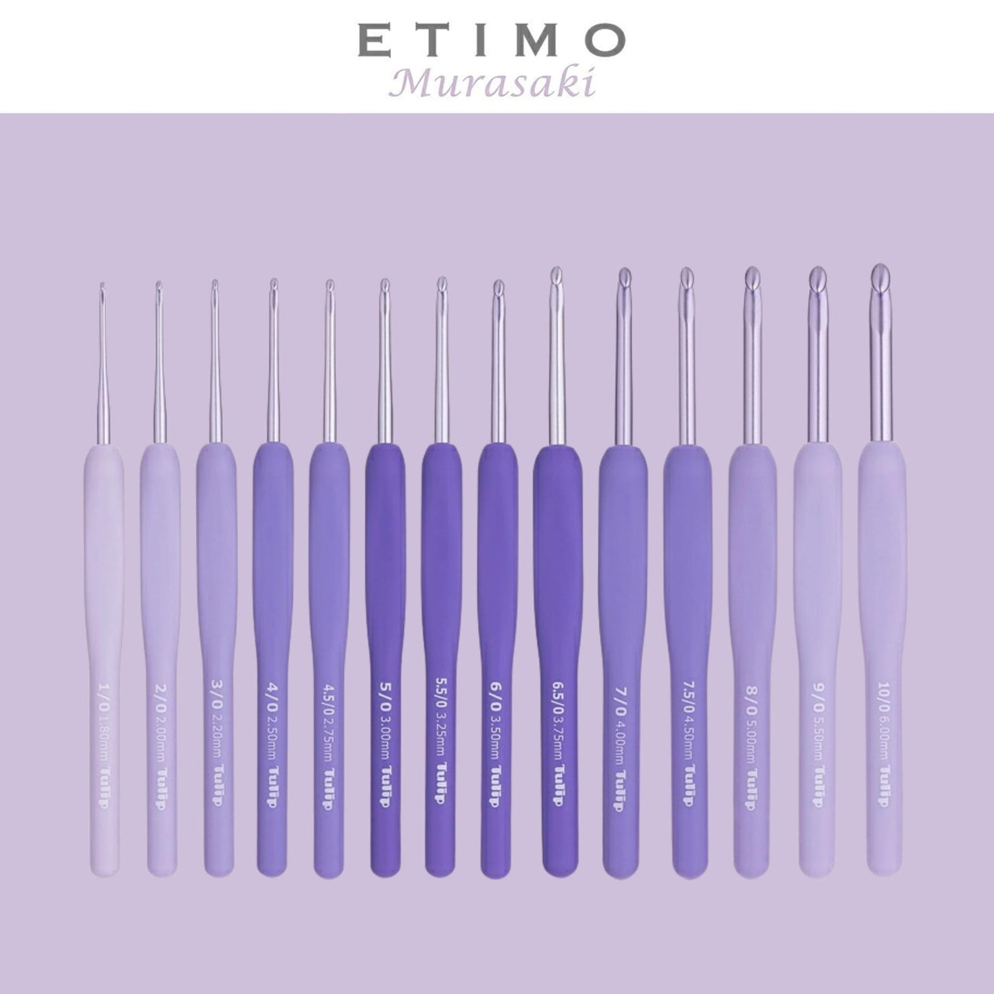 Tulip Etimo Murasaki Crochet Hook - in 15 sizes