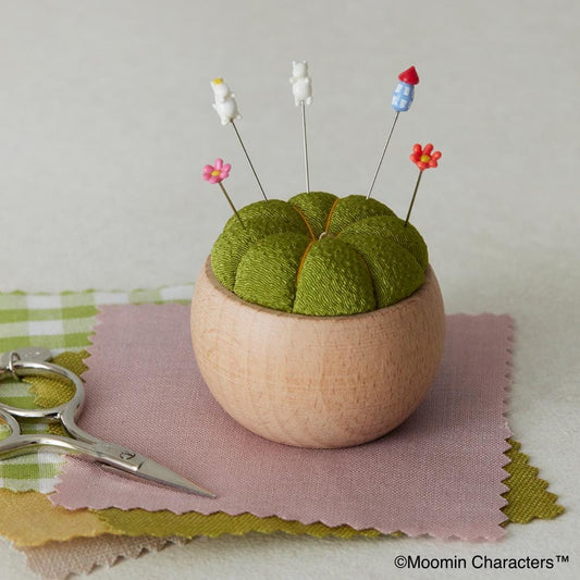 Moomin Miniature Pins & Pincushion - Spring Moominvalley Design
