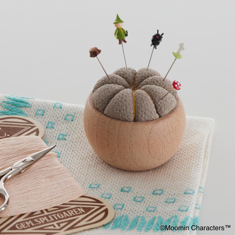 Moomin Miniature Pins & Pincushion Set – Handmade Japanese Sewing Gift