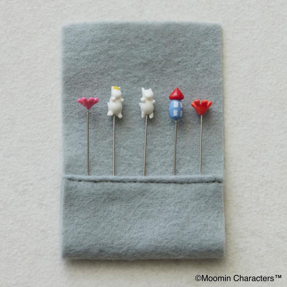 Moomin Miniature Pins & Pincushion - Spring Moominvalley Design