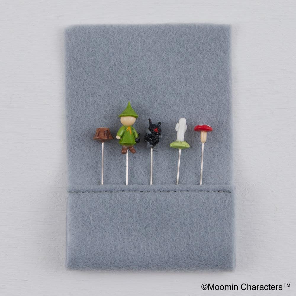 Moomin Miniature Pins & Pincushion Set – Handmade Japanese Sewing Gift