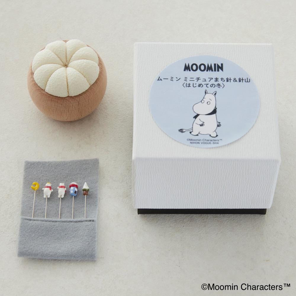 Moomin First Winter Pincushion & Pins Set – Handmade Japanese Sewing Gift