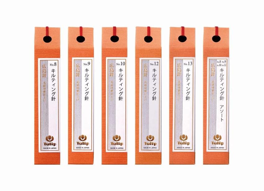 a collection of six pencil boxes, each with a label indicating the number of pencils inside.