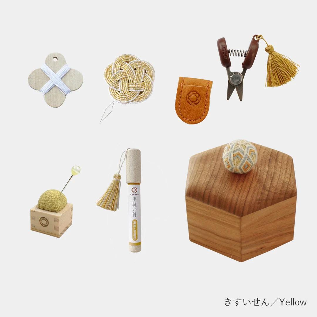 a wooden box with various items on it