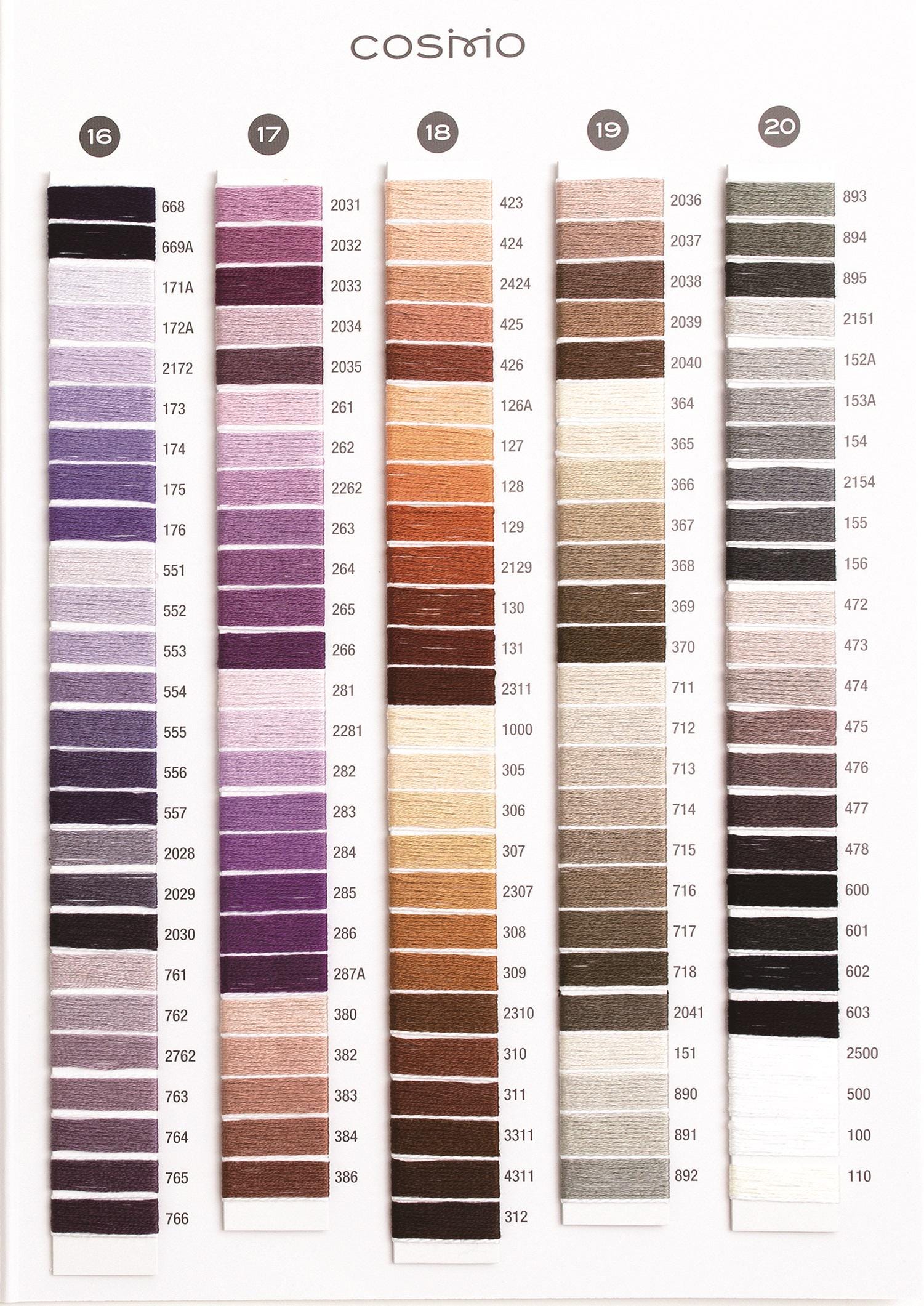 a collection of fabric swatches in various colors and patterns, arranged in a grid format.