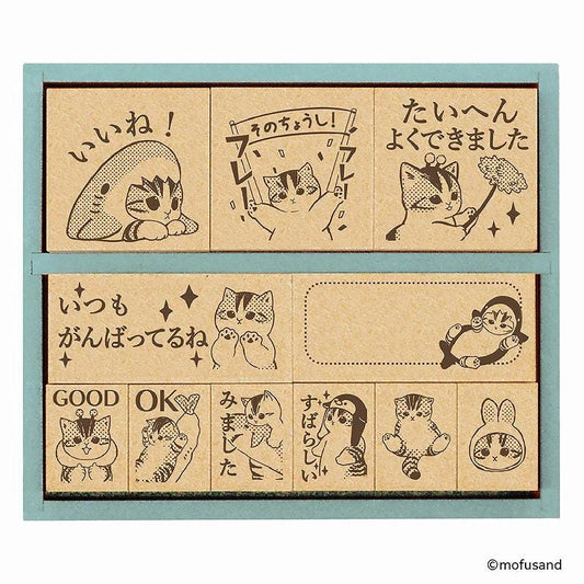 a collection of cartoon-style cat illustrations, each accompanied by Japanese text. The text appears to be in Japanese and is scattered throughout the image, with some phrases like "Good", "OK", and "Great" written alongside the cat illustrations. The collage consists of multiple images, and the phrase "The image depicts", "The image displays", "The image shows", "In the image", "The image captures", "The image