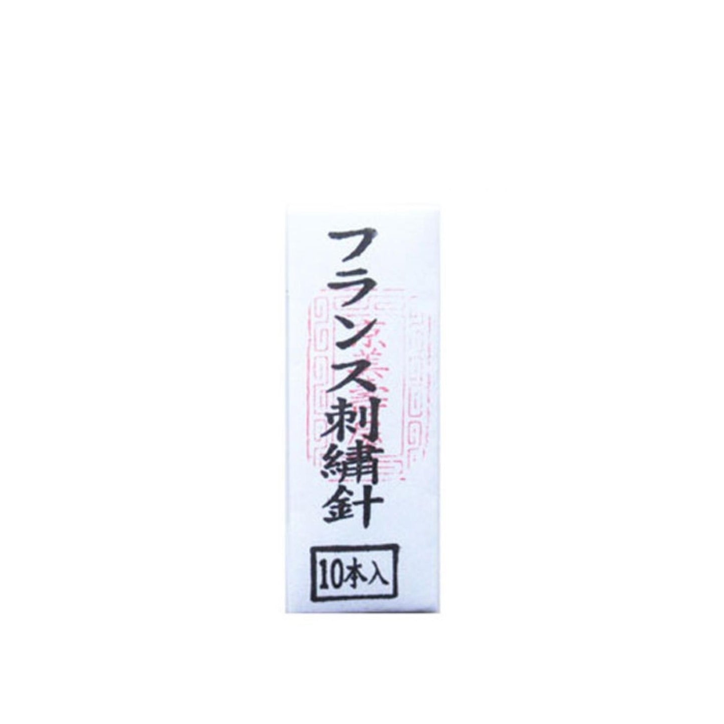 Japanese text on a white background, with a red and black design below the text.