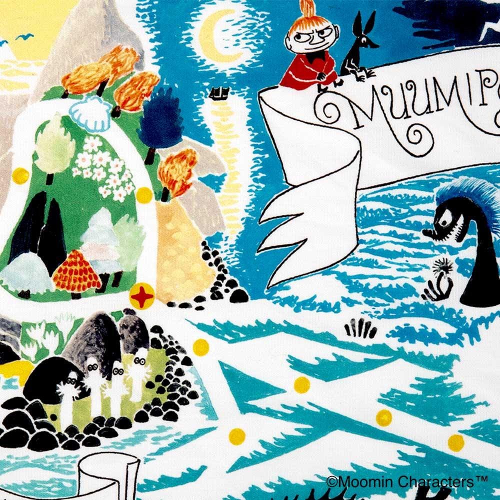 The image is a colorful and whimsical illustration featuring various characters and elements, including a character with a red shirt, a bird, and a landscape with mountains and water.