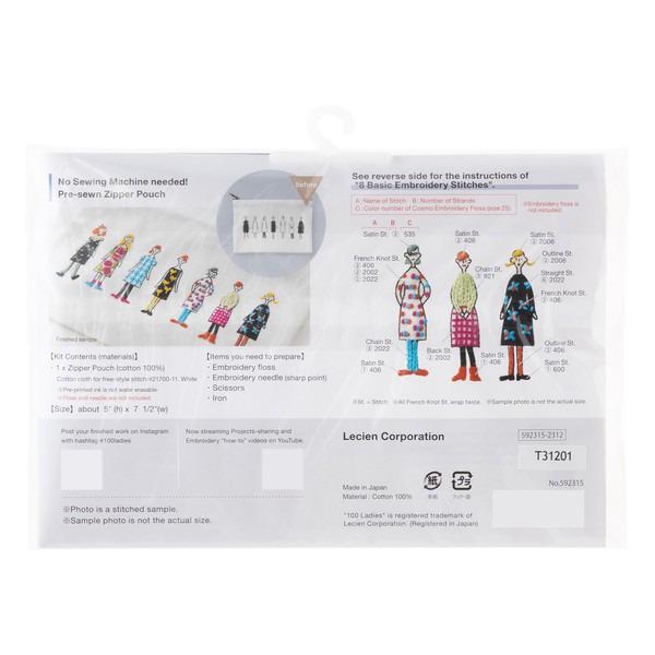 The image is a printed instruction sheet for a sewing machine, featuring various illustrations and text providing step-by-step guidance for sewing a zipper pouch.