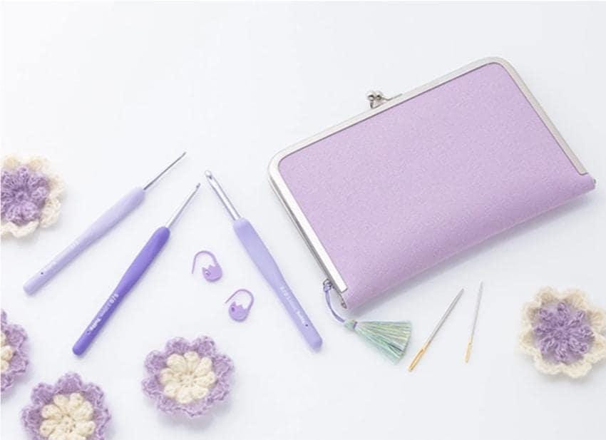 Tulip Etimo Murasaki Crochet Hook Limited edition Set – Purple Ergonomic, Grip, Smooth Stitching