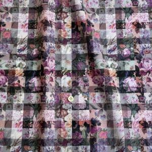The image is a collage of various floral patterns, including different types of flowers and leaves, arranged in a grid-like pattern.