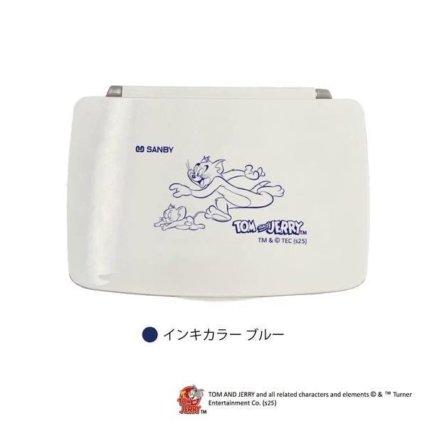 a white rectangular object with a cartoon character design on it.