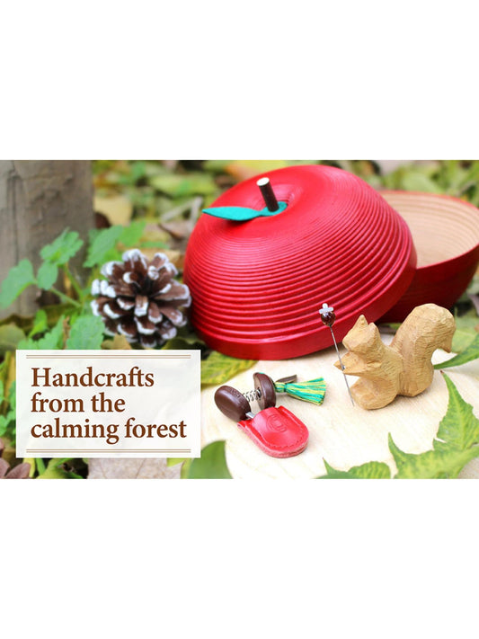 Cohana Sewing Set Handcrafts from the calming forest: squirrels, apples, and a gentle shade of grape