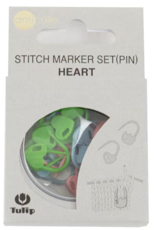 a package for a "Stitch Marker Set(PIN)" that is designed for knitting and crochet.