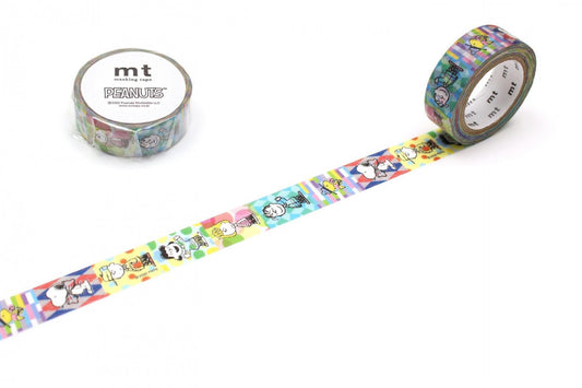 mt x Snoopy Washi Tape - Japanese Paper, Multi-Color, 15mm Wide