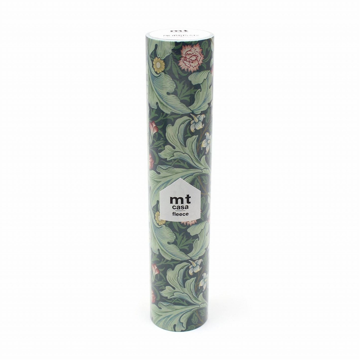 a cylindrical object with a floral pattern on it.