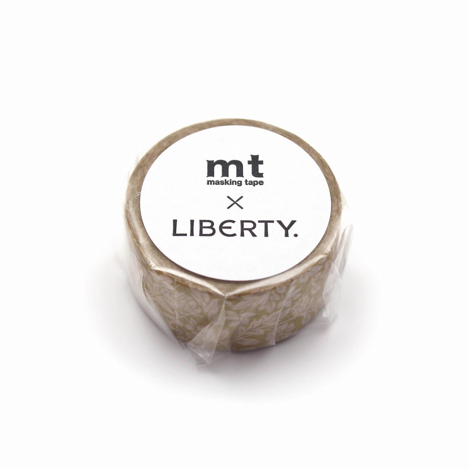 A roll of masking tape with the word "LIBERTY" printed on it.