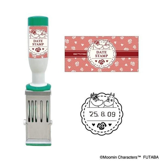 three different designs related to a date stamp, including a bottle, a label, and a stamp.