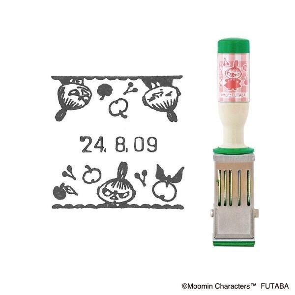 a stamp with a design featuring a character and the date "24.8.09". There is also a bottle with a label that includes a character and the date "24.8.09".