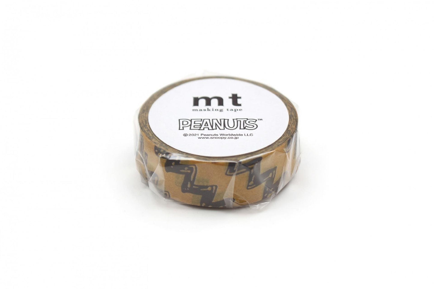 A roll of masking tape with the brand name 'Peanuts' printed on it.