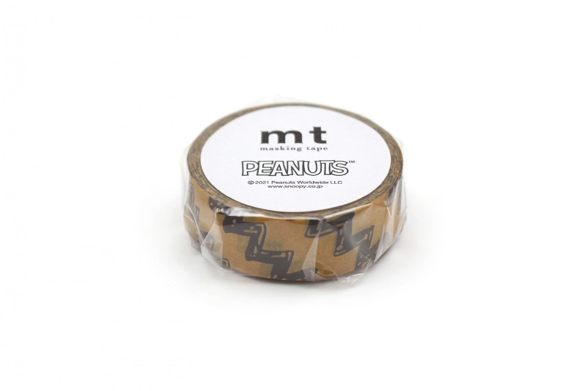 A roll of masking tape with the brand name 'Peanuts' printed on it.