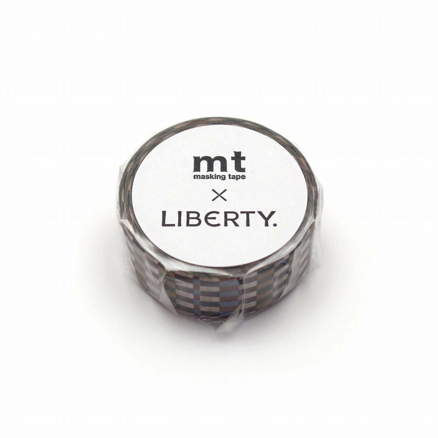 A roll of masking tape with the word "LIBERTY" printed on it.