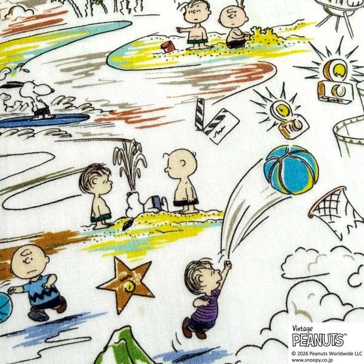 The image is a collage of various cartoon-style illustrations featuring characters from the Peanuts comic strip, including Snoopy, Charlie Brown, and other beloved Peanuts characters.