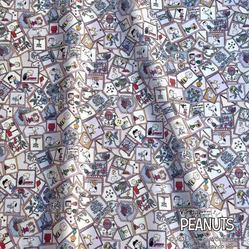 The image is a collage of various Peanuts-themed illustrations, including characters, scenes, and objects, arranged in a visually appealing manner.