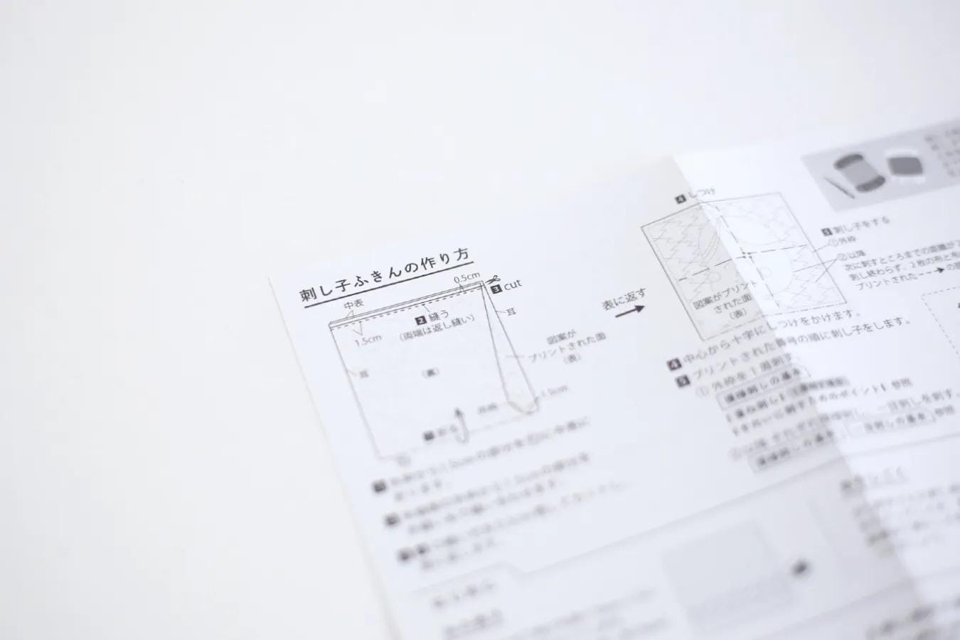 The image is a close-up of a printed document with Japanese text, including diagrams and bullet points. The text appears to be in Japanese and is not in English. The document is not in English, and there are no other visible texts or objects in the image.