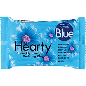 A package of blue modeling clay with a flower design.