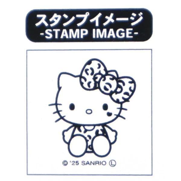 A simple black and white line drawing of a Hello Kitty character with a bow on her head.