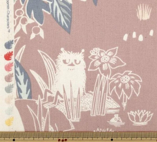 a whimsical scene with a cat sitting amidst various plants and flowers, with a ruler placed in front of the image.