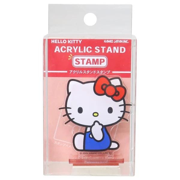 a Hello Kitty stamp, which is a product of Kamido Japan Inc.