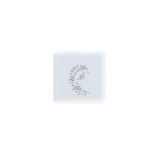 A white square with a simple black line drawing of a face on it.