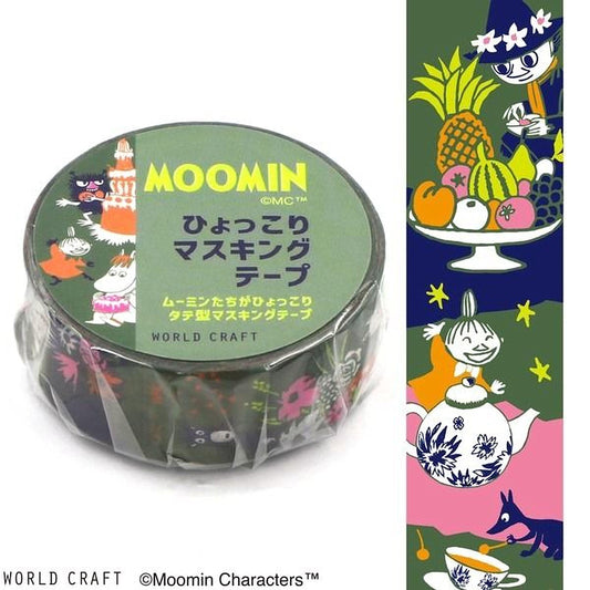 a circular object with a green and black color scheme, adorned with various cartoon characters and illustrations. The object appears to be a tape measure or ruler, with a label that includes text in a foreign language. The image also includes a vertical banner with illustrations of a character and a teapot, as well as a collage of multiple images.