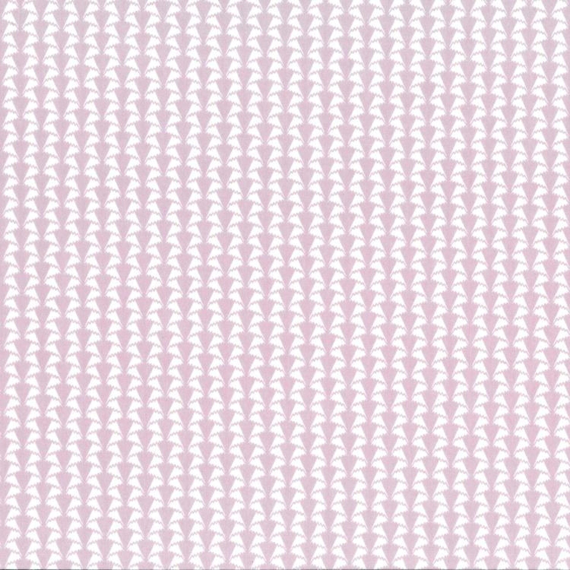 a repeating pattern of pink and white triangles arranged in a grid-like fashion.