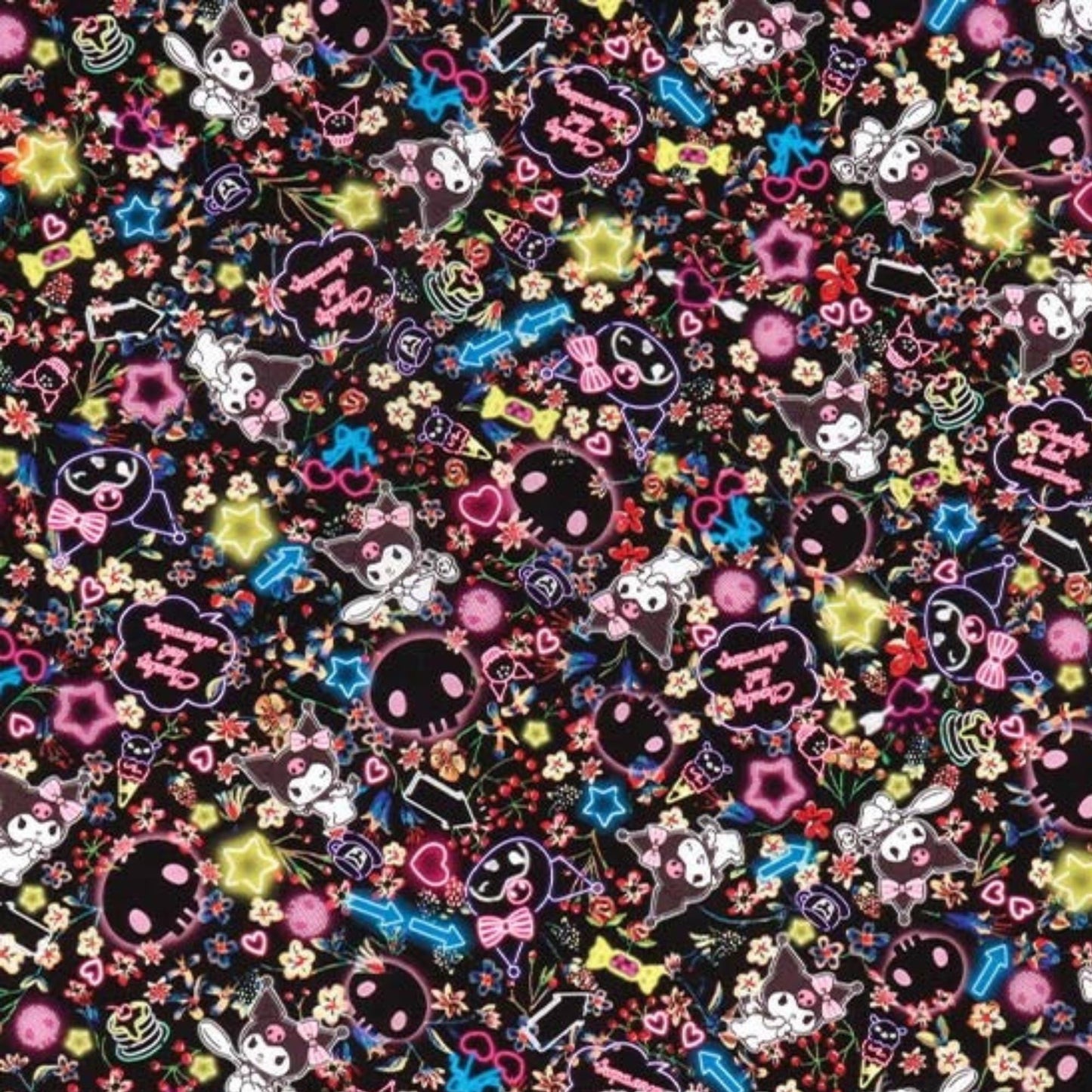 The image is a collage of various colorful and whimsical images, including cartoon-like characters, flowers, stars, and other decorative elements. The overall composition is vibrant and visually engaging, with a mix of different shapes, sizes, and colors.