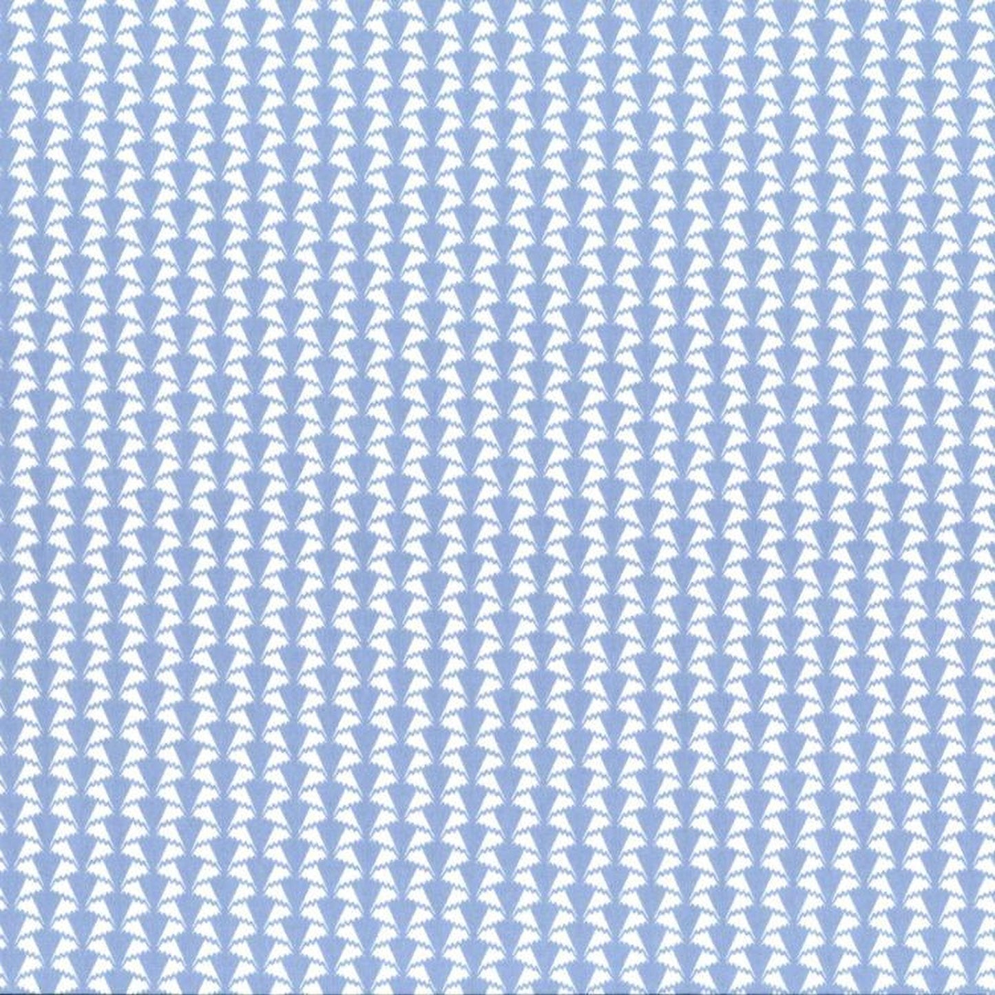 a repeating pattern of white triangles on a light blue background.